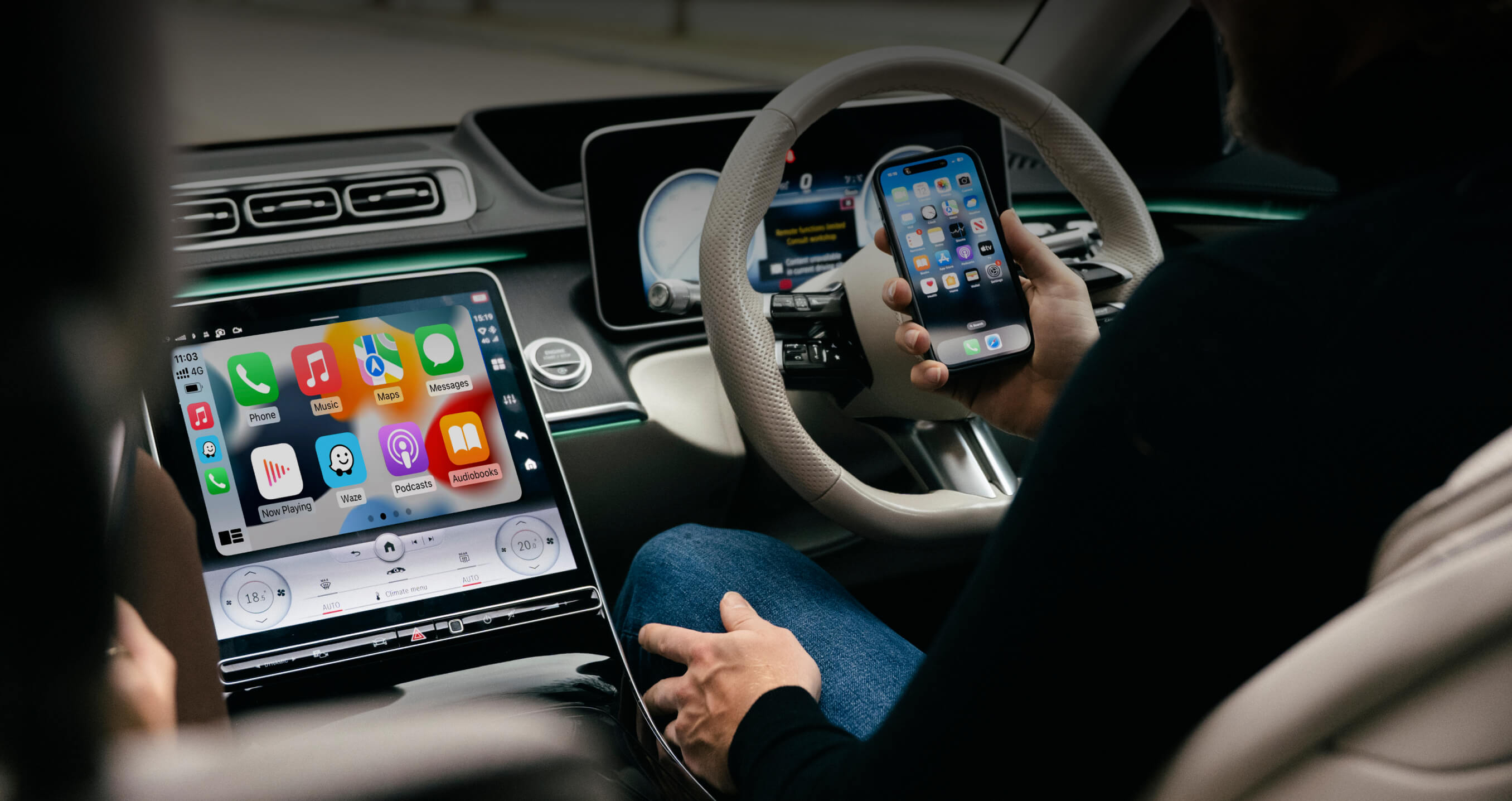<p><strong>途切れなしで快適ワイヤレスCarPlay&Android Auto</strong></p>