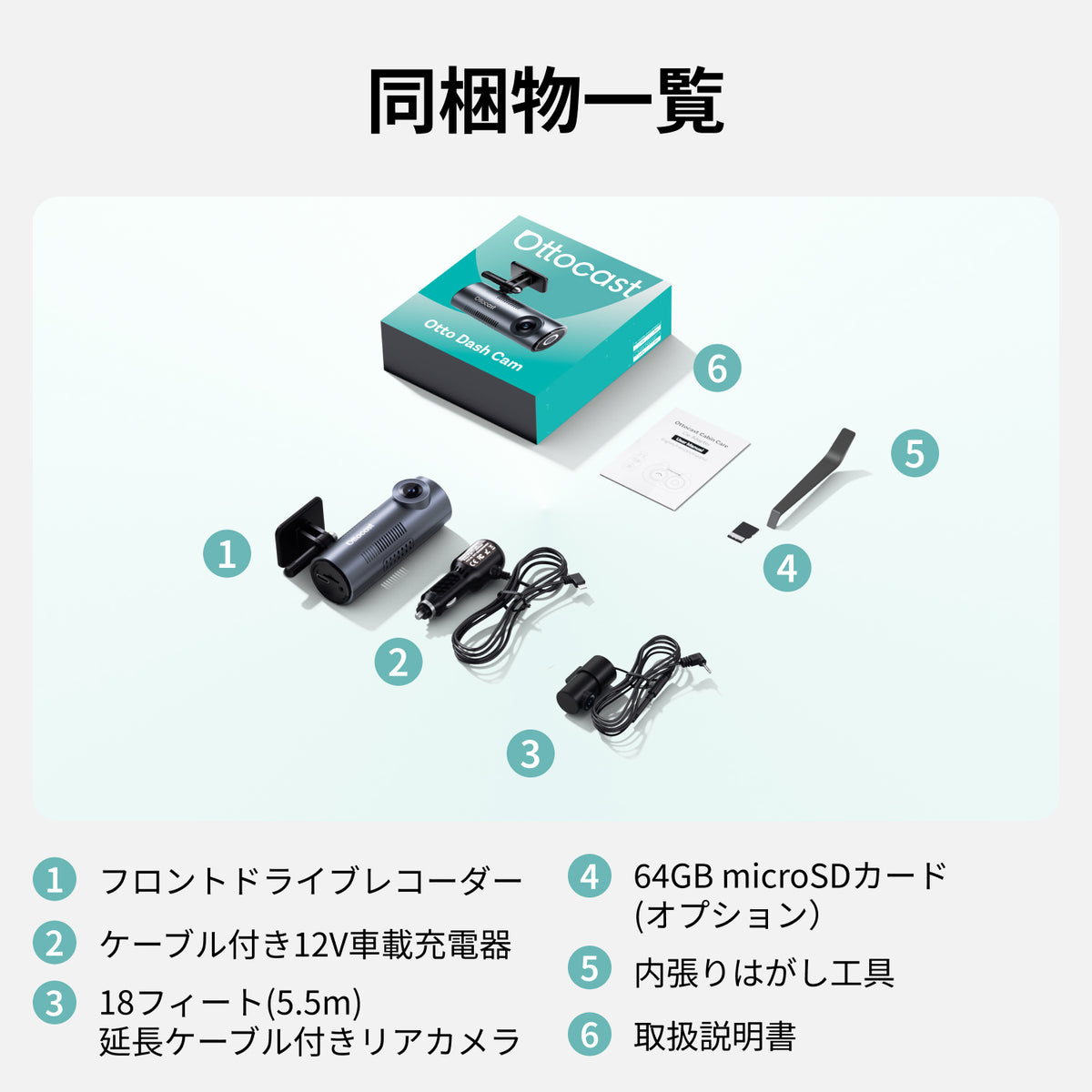 OTTOAIBOX専用ドライブレコーダー+64GB TFカード