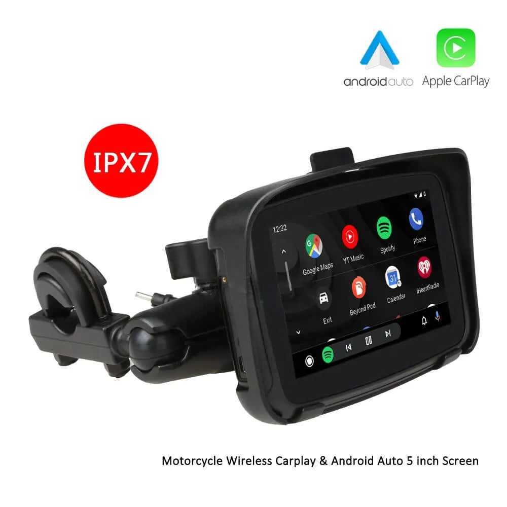 CarPlay Lite C5 ポータブルバイクワイヤレスCarPlay/Android Autoスクリーン