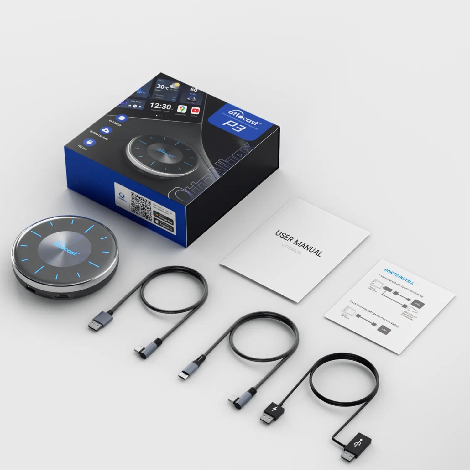 OTTOCAST OttoAibox P3 CarPlay AI Box - カーナビ OTTOCAST OttoAibox P3 CarPlay AI Box - カーナビ