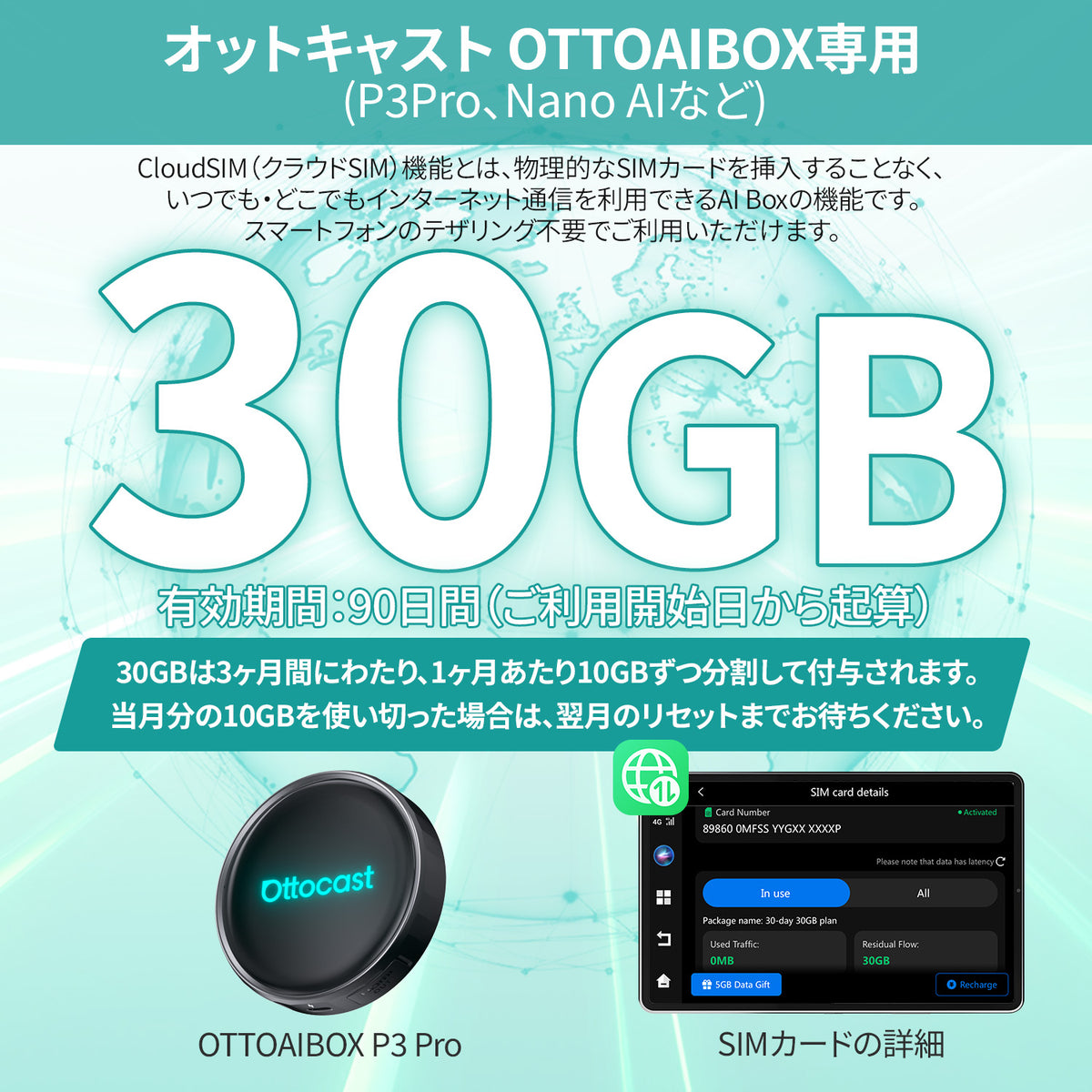 クラウドSIMカード – OTTOCAST（オットキャスト）