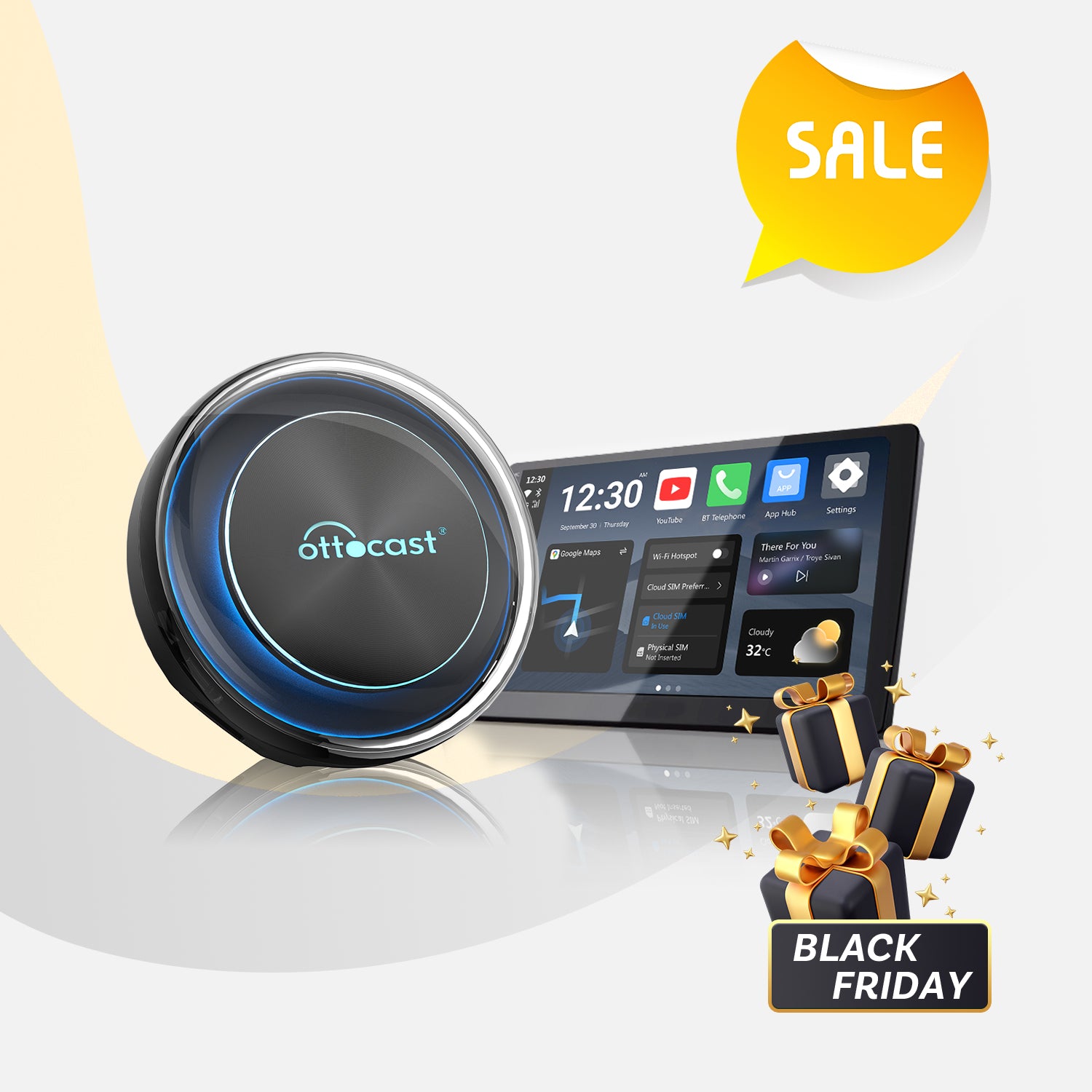 オットキャスト PICASOU 2 CarPlay AI Box