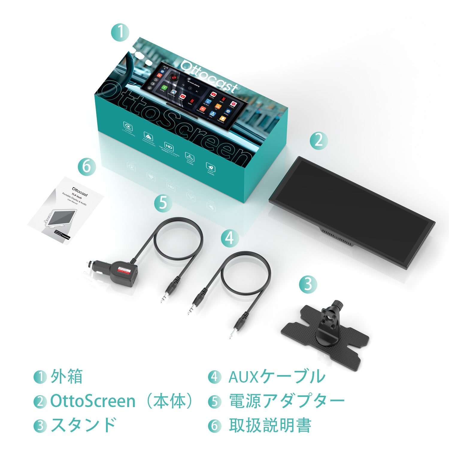 OTTOCAST 車載ディスプレイ