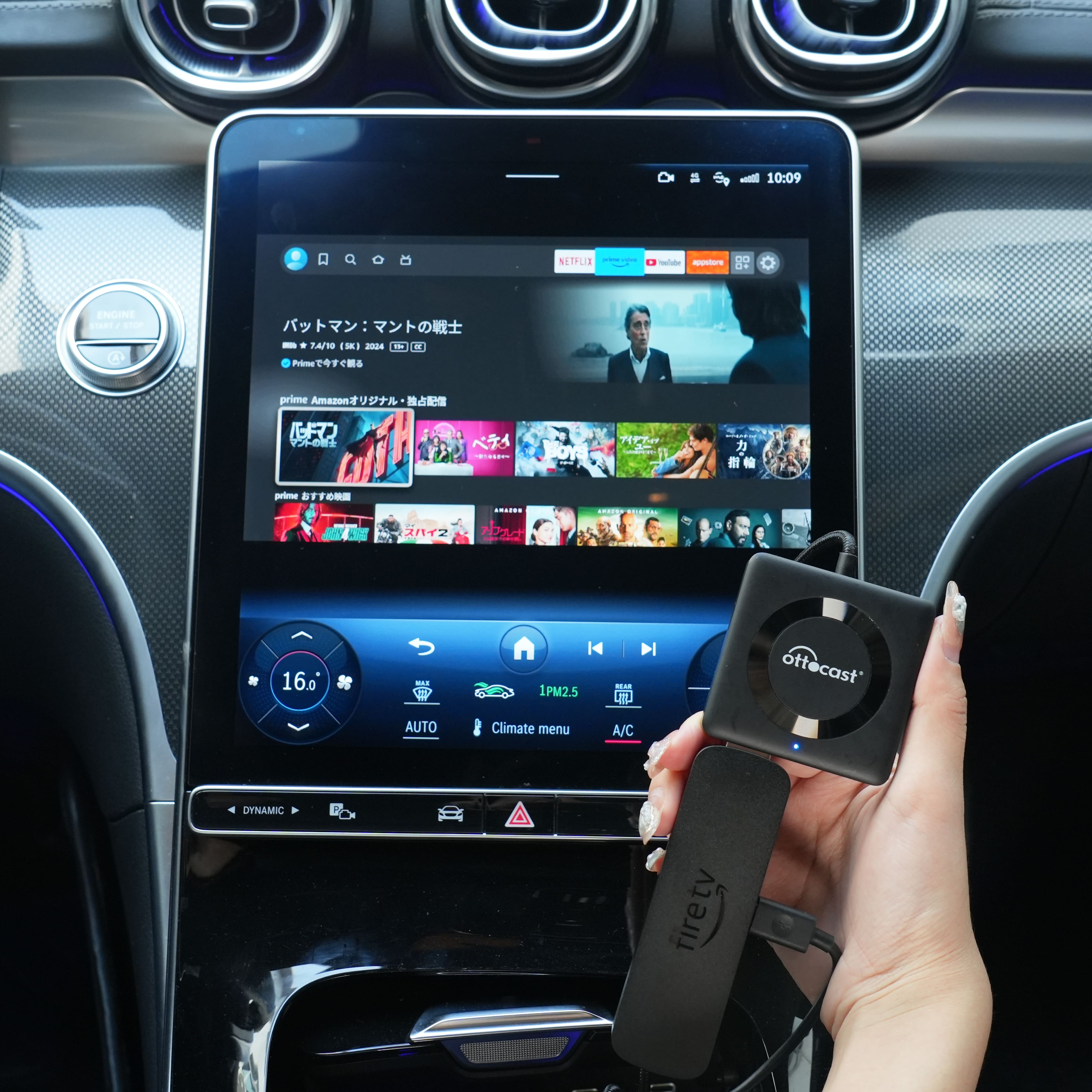 Car Tv Mate Pro ( 第4世代 ）ユニバーサル - HDMI マルチメディア対応ワイヤレス CarPlay & Android