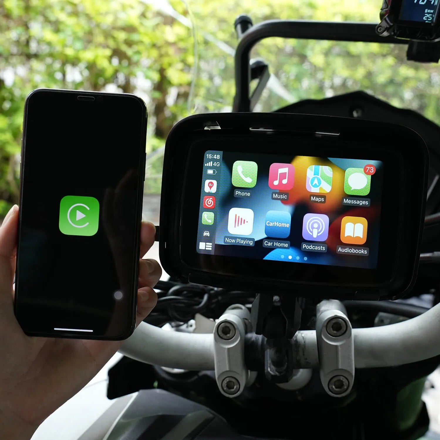 CarPlay Lite C5 ポータブルバイクワイヤレスCarPlay/Android Autoスクリーン