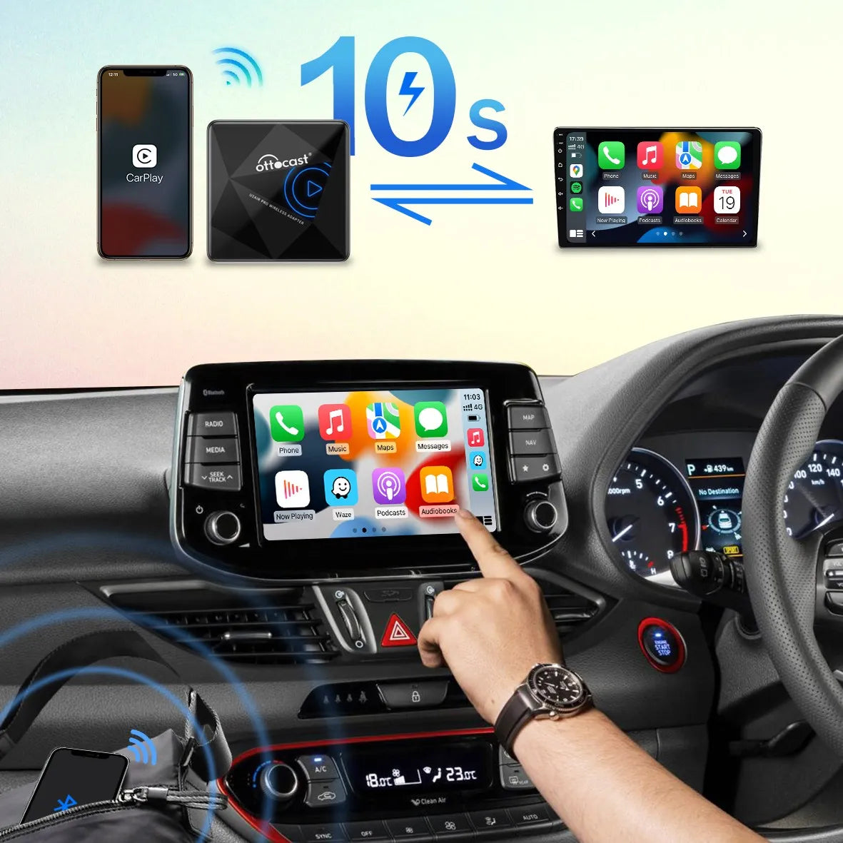 OTTOCAST U2AIR Pro ― CarPlayワイヤレスアダプター OTTOCAST U2AIR Pro ― CarPlayワイヤレスアダプター