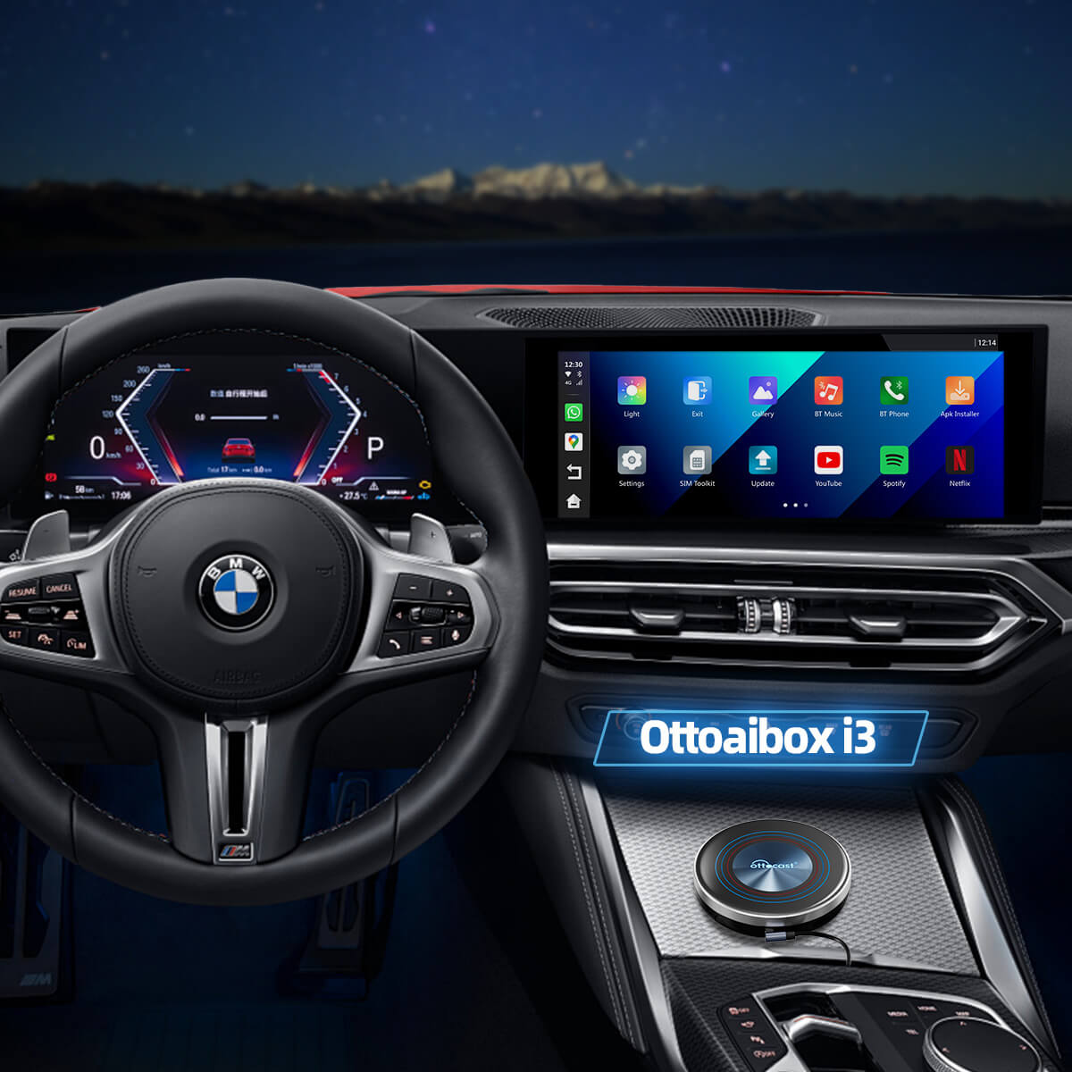 🎉夏のクリアランスセール🎊🎁TK 専用割引✨- OttoAibox i3 CarPlay AI Box 2024新型AI box カーナビで✨[ BMW専用のスマートボックス ]