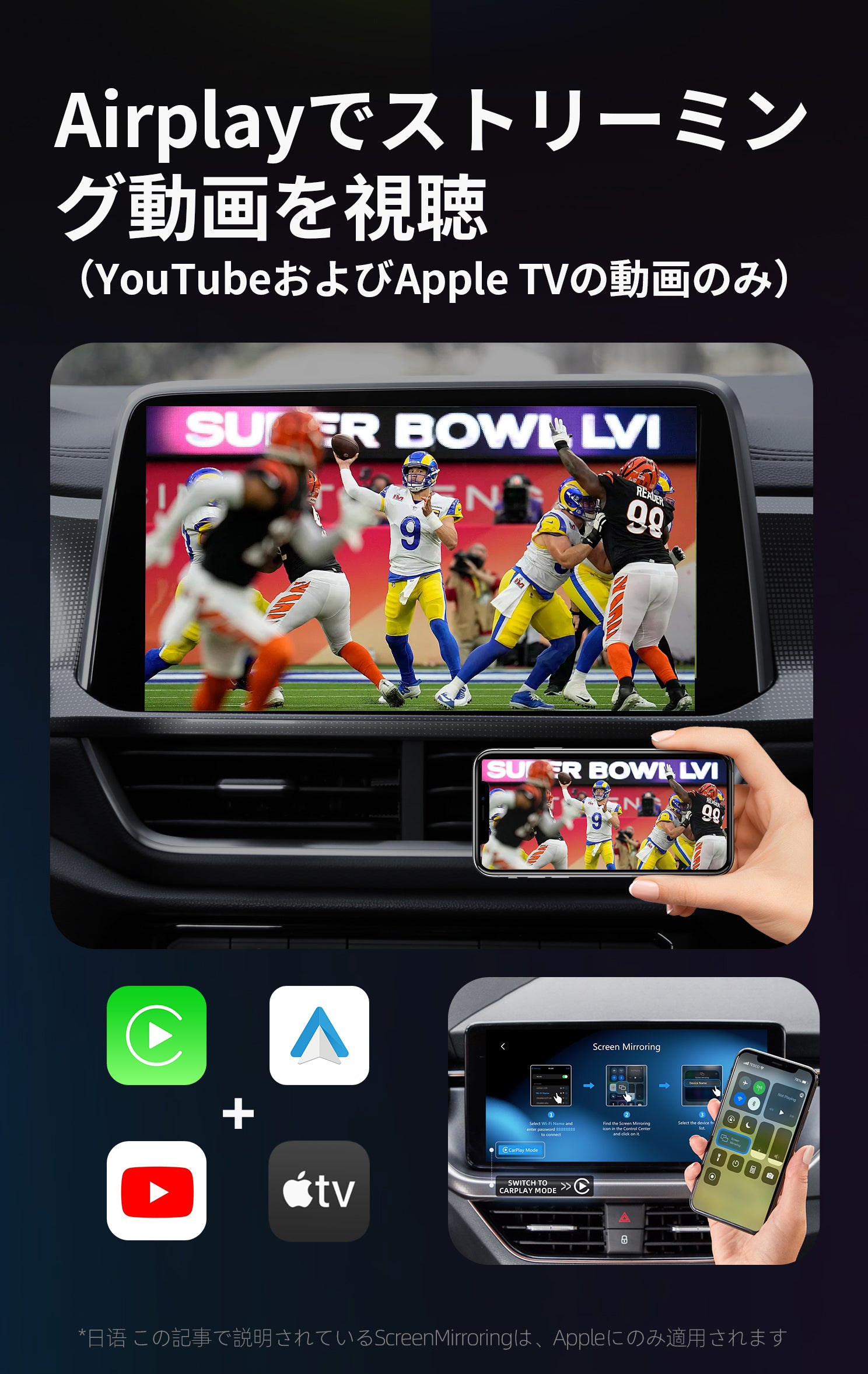 公式専売-Ottoadapter MX ワイヤレスCarPlay/Android Autoアダプター
