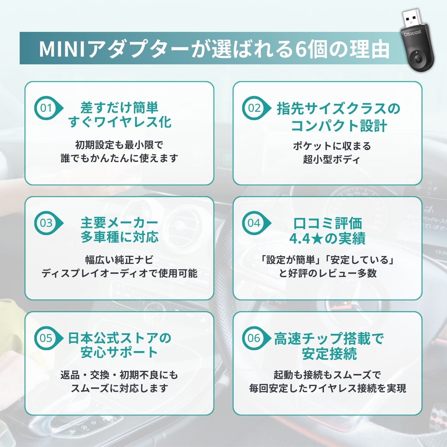 MINI 2.0 アダプター – OTTOCAST（オットキャスト）