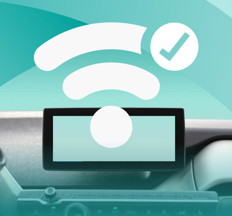 <h4>車載画面でワイヤレス接続がすぐ確認可能</h4>