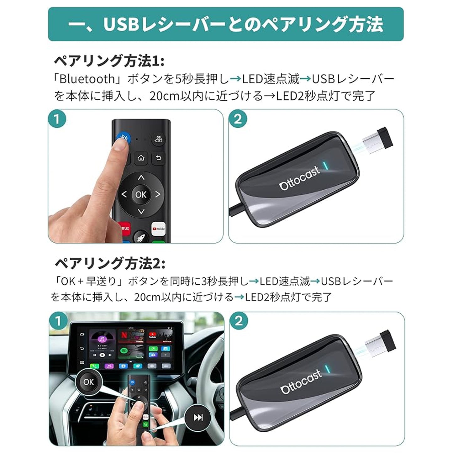OTTOCAST 第３世代Bluetoothリモコン
