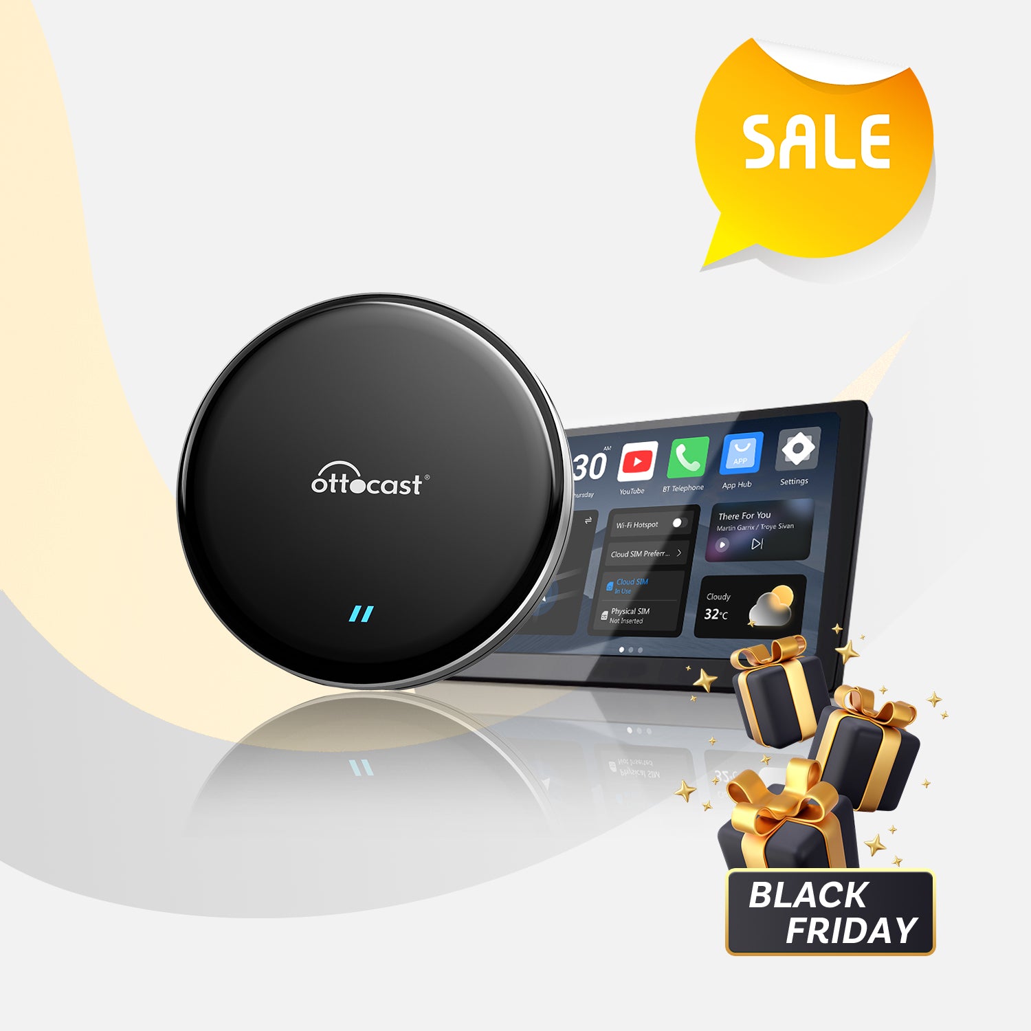 ottocast P3 Lite 専用リモコン付 OTTOAIBOX P3 Lite