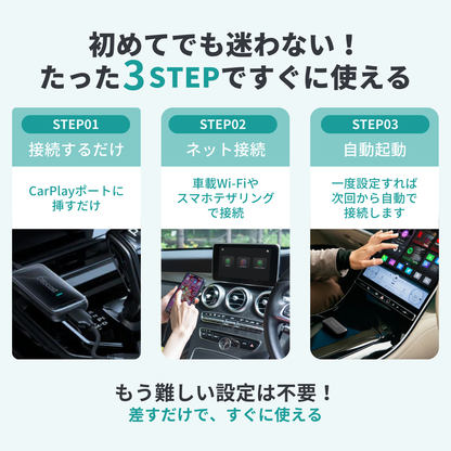 Play2Video Ultra | 差すだけでCarPlayをワイヤレス化&動画アプリ内蔵 Play2Video Ultra | 差すだけでCarPlayをワイヤレス化&動画アプリ内蔵