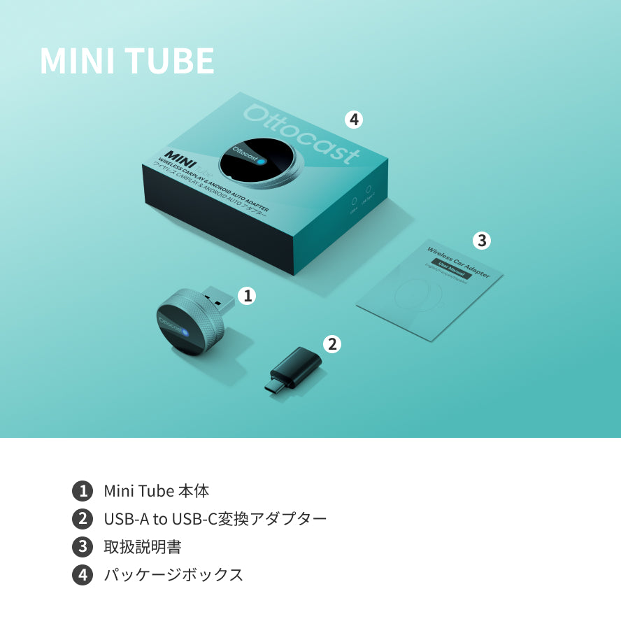 超ミニ Tube 3.0アダプター – OTTOCAST（オットキャスト）